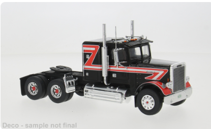 1:43 Ixo - Freightliner FLC 120 64 T (1977) - black/red
