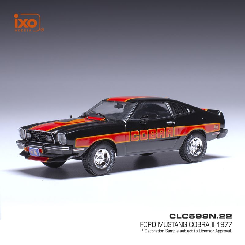 1:43 Ixo - Ford Mustang II Cobra 1977 - black with decor 1:43 Ixo - Ford Mustang II Cobra 1977 - black with decor