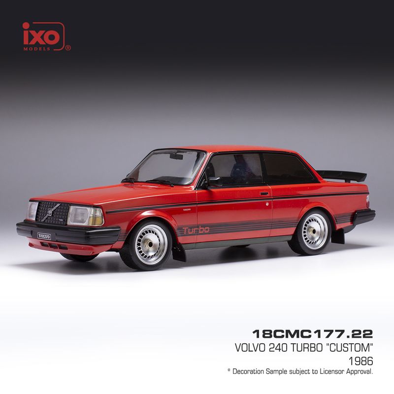 1:18 Ixo - Volvo 240 Turbo Custom, rot, 1987 1:18 Ixo - Volvo 240 Turbo Custom, rot, 1987