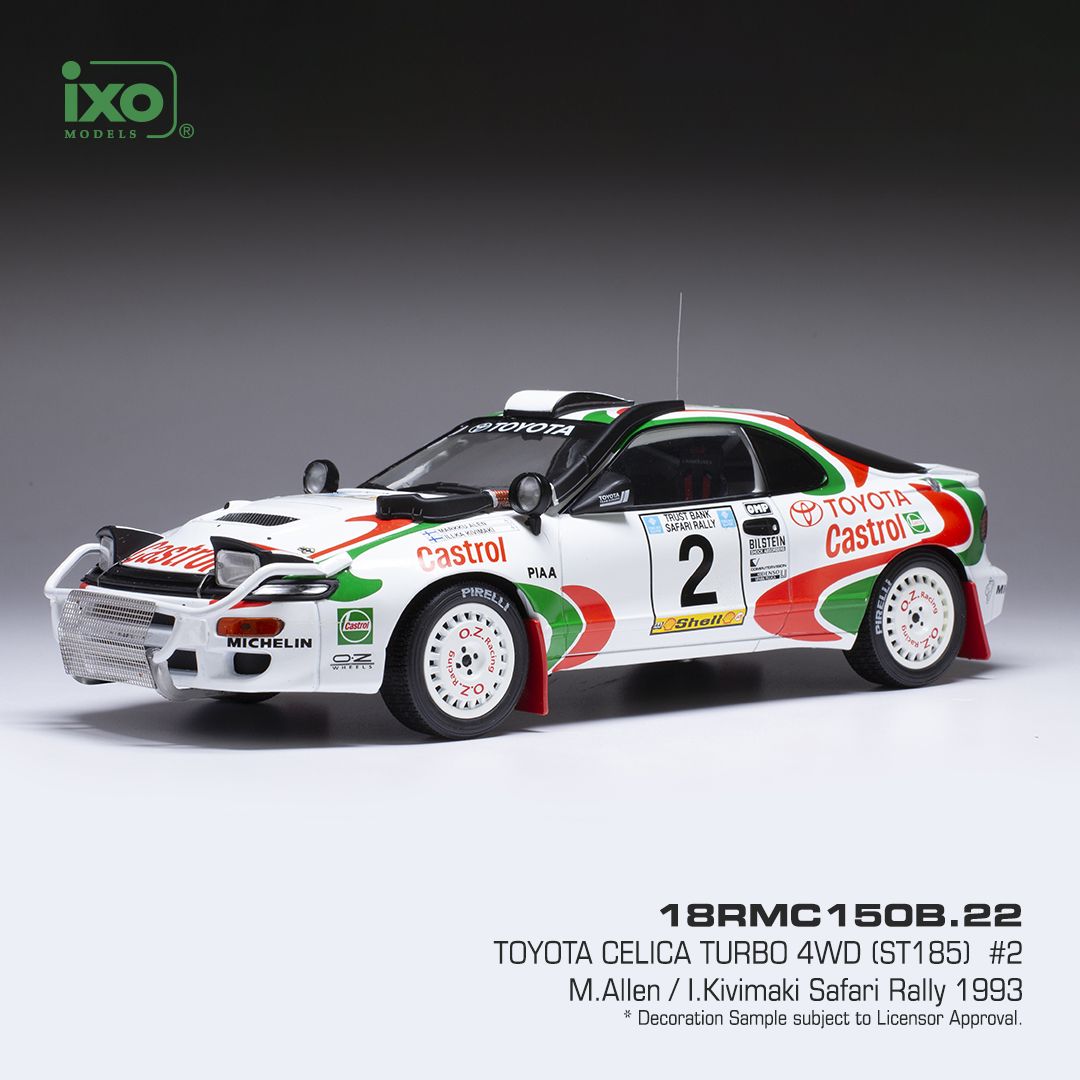 1:18 Ixo - Toyota Celica Turbo 4WD (ST185), No.2, Castrol, Rallye WM, Safari Rally, M.Allen/I.Kivimaki, 1993