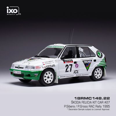 1:18 Ixo - Skoda Felicia Kit Car, No.27, Rallye WM, RAC Rally, P.Sibera/P.Gross, 1995