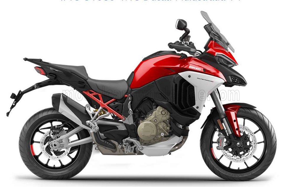 1:18 Bburago - 2022 Ducati Multistrada V4 Red White Black