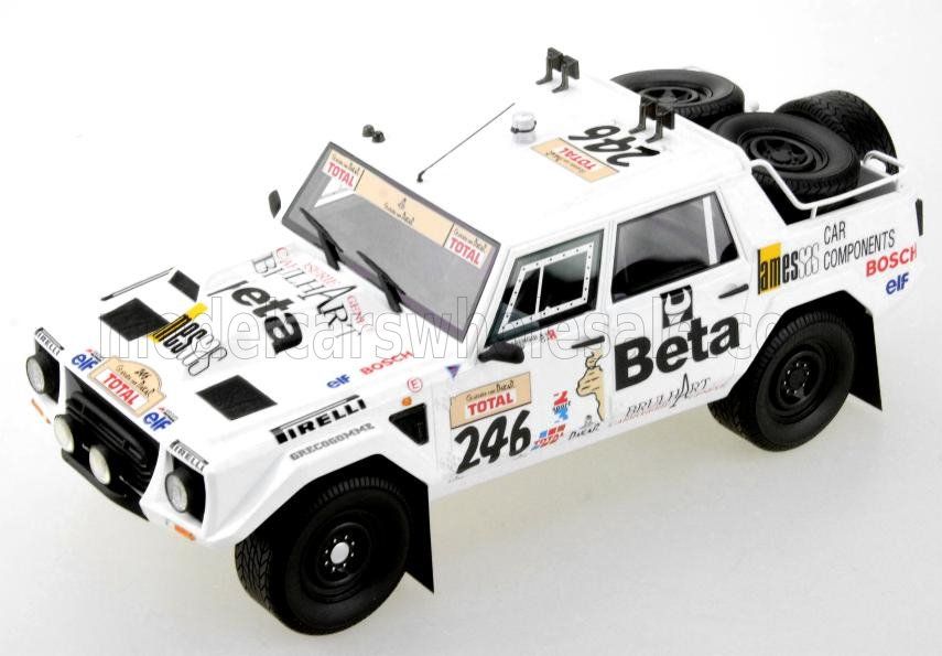 1:18 Top Marques - Lambroghini LM002 #246 Rally Paris Dakar 1988 A. Barenghi  -T. Ramu *Beschreibung lesen*