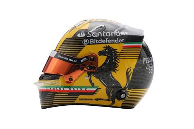 1:5 Looksmart Helmets - Carlos Sainz – Scuderia Ferrari HP Italian GP 2024 1:5 Looksmart Helmets - Carlos Sainz – Scuderia Ferrari HP Italian GP 2024