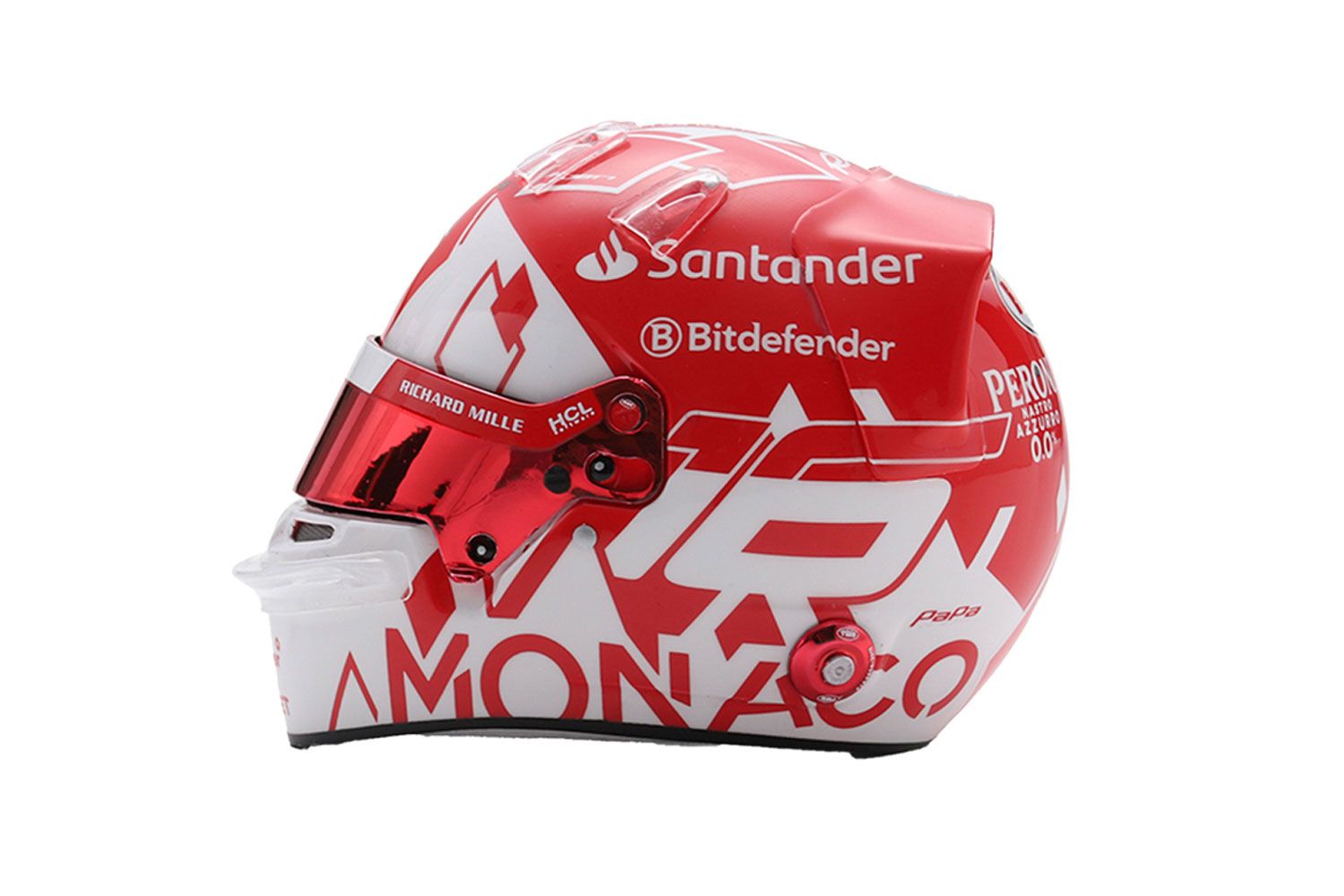1:5 Looksmart Helmets - Charles Leclerc – Scuderia Ferrari HP Monaco GP 2024 – WINNER