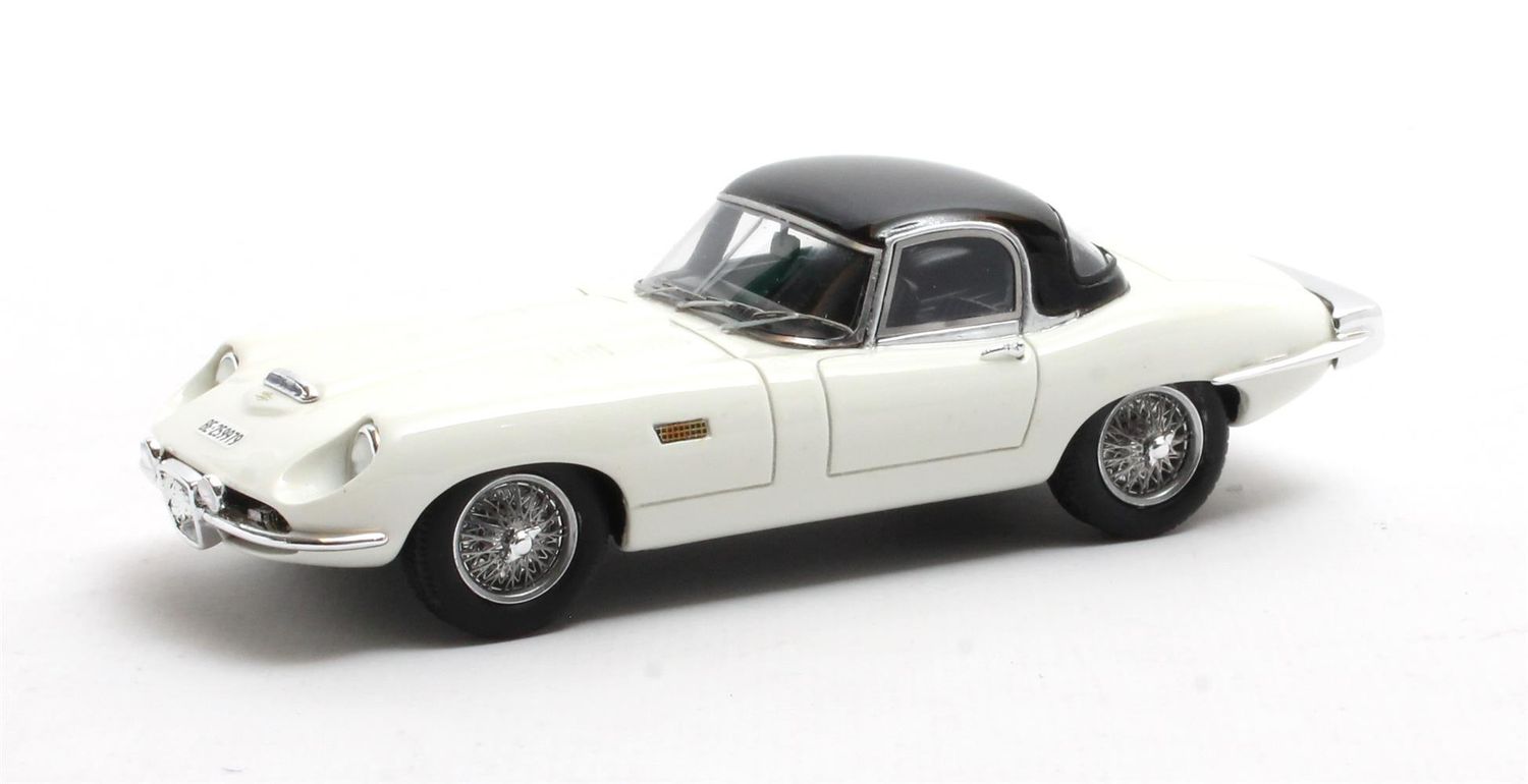 1:43 Matrix - Jaguar E-type Roadster Italsuisse/Frua white closed 1964
