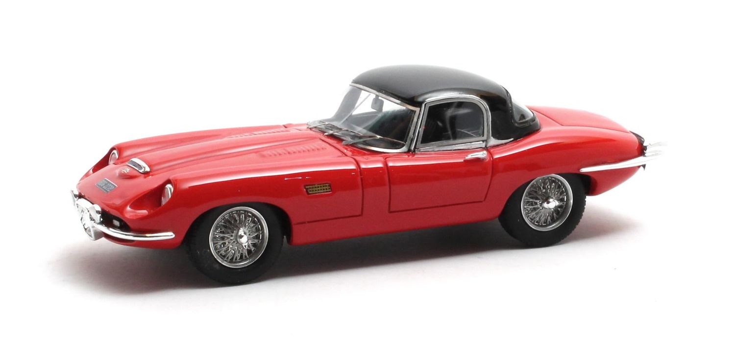 1:43 Matrix - Jaguar E-type Roadster Italsuisse/Frua red closed 1964