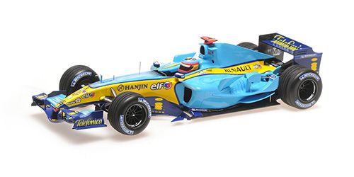1:18 Minichamps - RENAULT F1 TEAM R25 – FERNANDO ALONSO – 3RD PLACE BRAZIL GP 2005 – WORLD CHAMPION