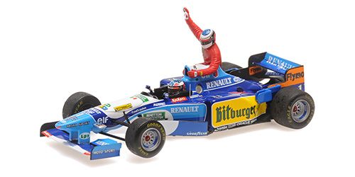 1:43 Minichamps - BENETTON RENAULT B195 – MICHAEL SCHUMACHER – CANADIAN GP 1995 (W/FIGURINE ALESI)