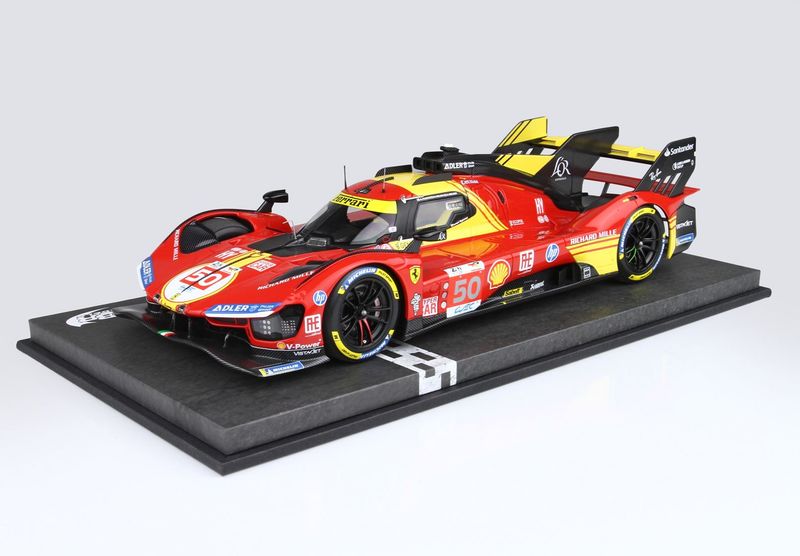 1:18 BBR - Ferrari 499P Car N. 50 - Winner Le Mans 2024 Fuoco Nielsen Molina 1:18 BBR - Ferrari 499P Car N. 50 - Winner Le Mans 2024 Fuoco Nielsen Molina
