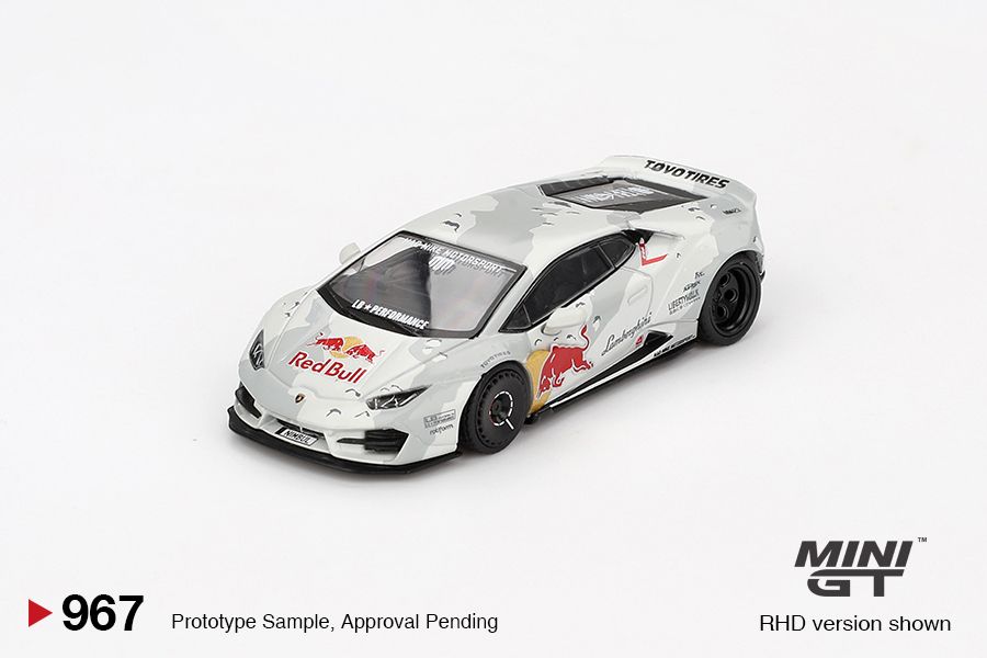 1:64 Mini GT - 2024 Lamborghini Huracan LB-Works Ver.2 Mad Mike Nimbul, silver