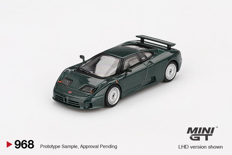 1:64 Mini GT - 1995 Bugatti EB110 GT, verde scuro