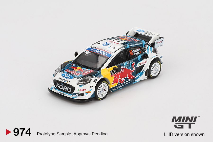 1:64 Mini GT - 2024 Ford Puma Rally1 #13 M-Sport Ford WRT Rally Monte Carlo