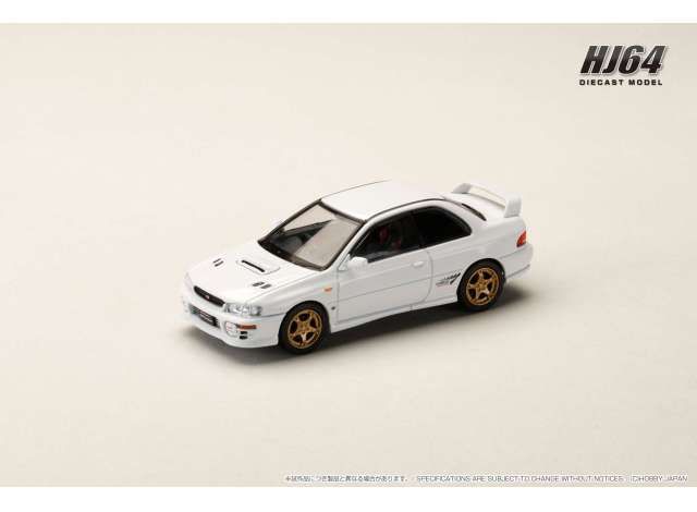 1:64 Hobby Japan - SUBARU Impreza PURE SPORTS COUPE WRX type R STi Version, fether white