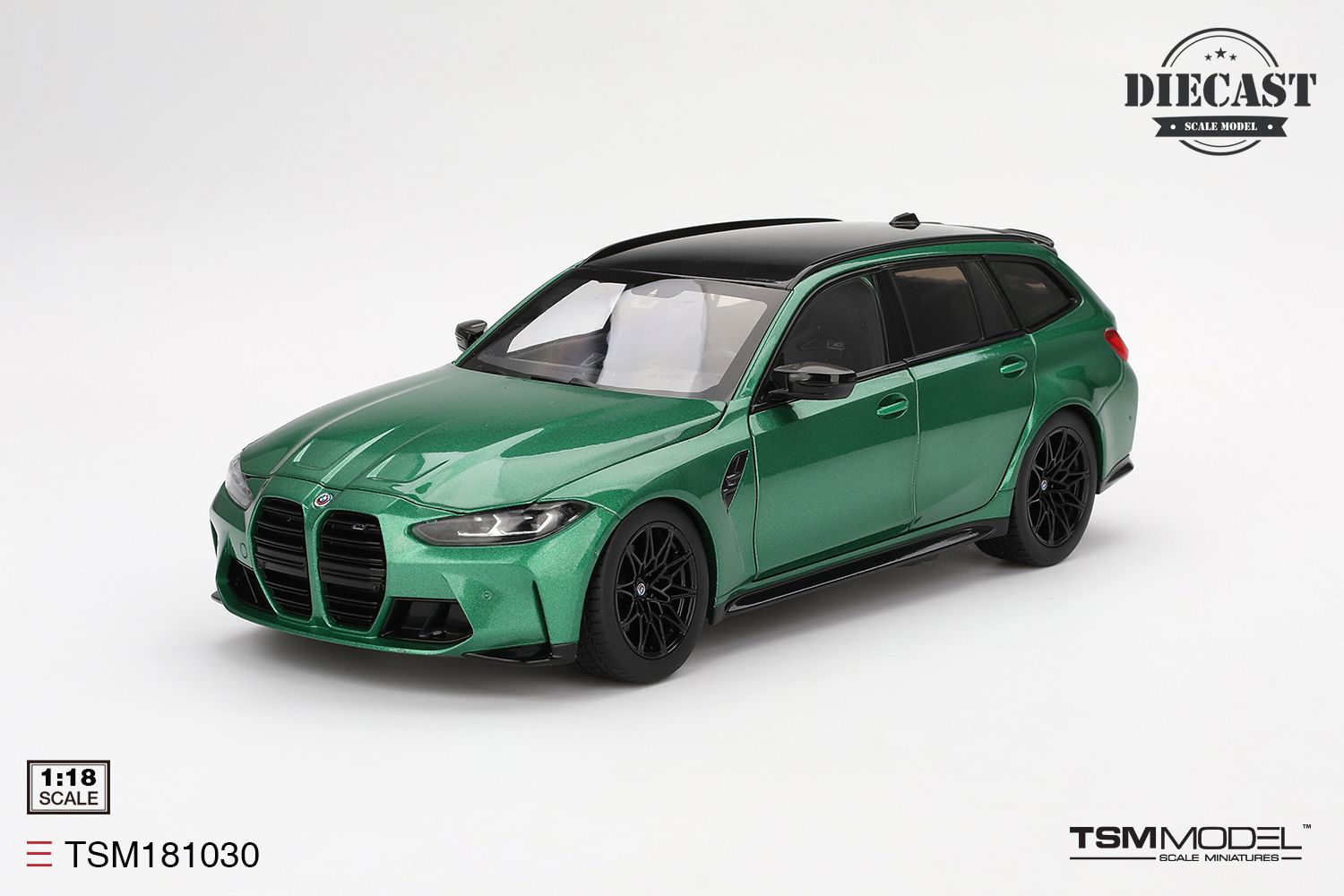 1:18 TSM - 2023 BMW M3 Touring (G81) Isle of Man Green Mtellic