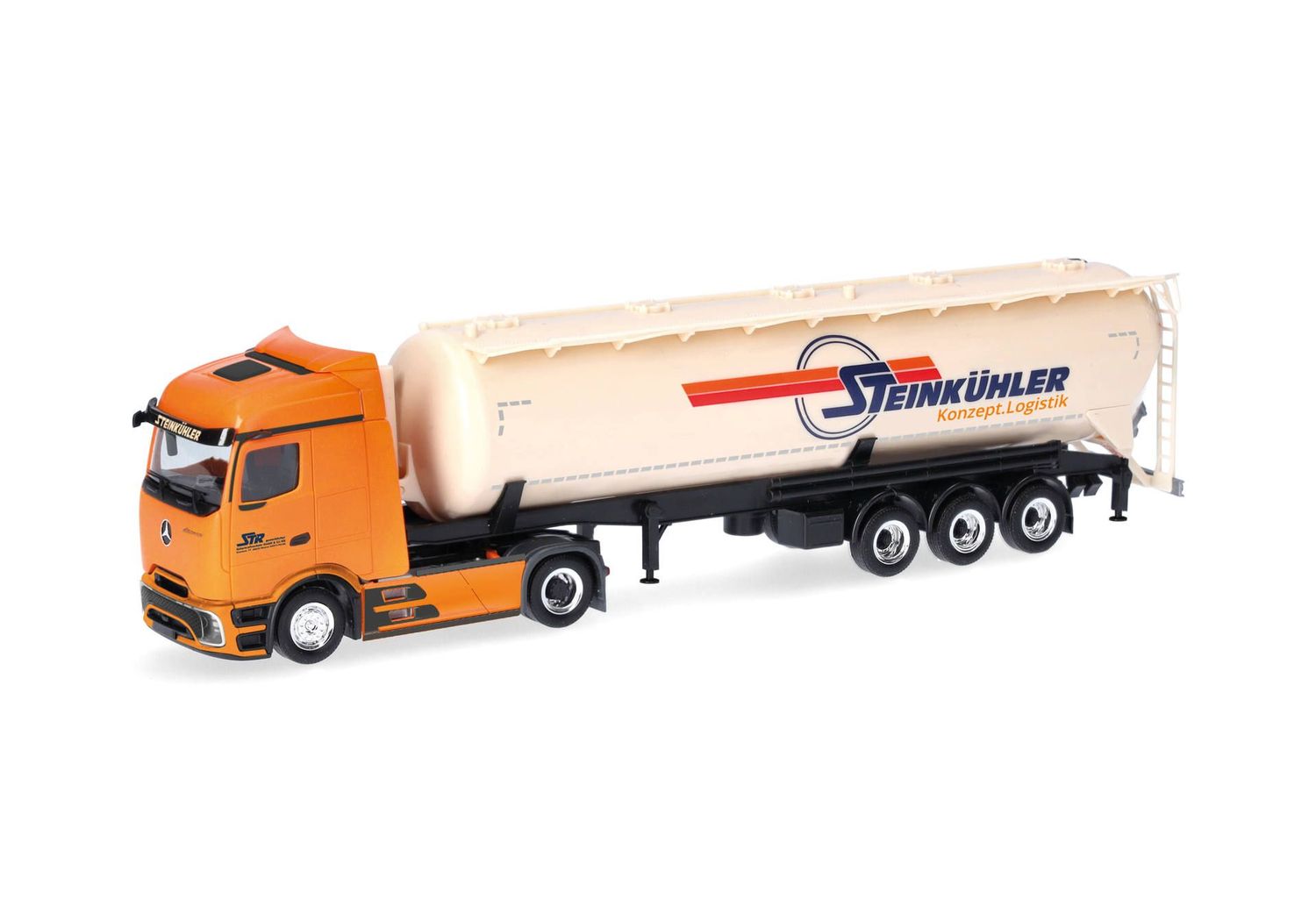 1:87 Herpa - Mercedes-Benz Actros Procabin Streamspace Silo-Sattelzug "Steinkühler"