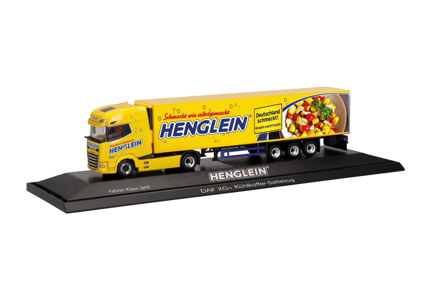 1:87 Herpa - DAF XG+ Kühlkoffer-Sattelzug "Henglein/Gnocchi"