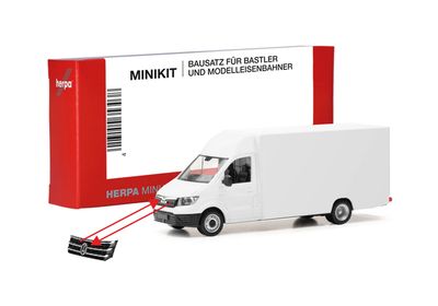 1:87 Herpa - Herpa MiniKit: MAN TGE/VW Crafter Paketverteilfahrzeug, weiß