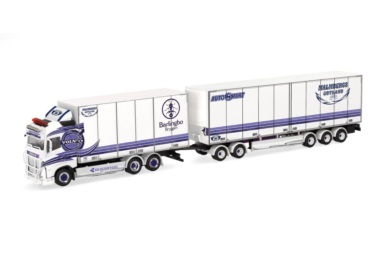 1:87 Herpa - Volvo FH GL 2020 Schwedencombi "Malmberg" (Schweden)
