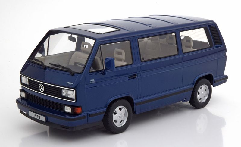 1:18 KK Scale - VW Bus T3 Multivan Limited Last Edition 1992 blaumetallic