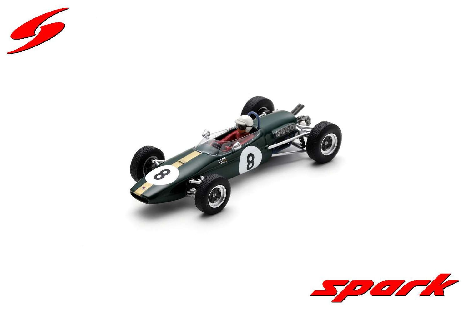 1:43 Spark - Brabham BT18 Honda No.8 Winner F2 Pau GP 1966 Jack Brabham