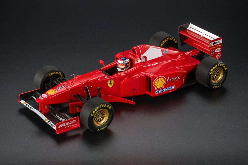 1:12 GP Replicas - Ferrari F1 F310B Team Scuderia Ferrari Marlboro #5 Winner Canada GP 1997 Michael Schumacher With Driver Figure 1:12 GP Replicas - Ferrari F1 F310B Team Scuderia Ferrari Marlboro #5 Winner Canada GP 1997 Michael Schumacher With Driver Figure