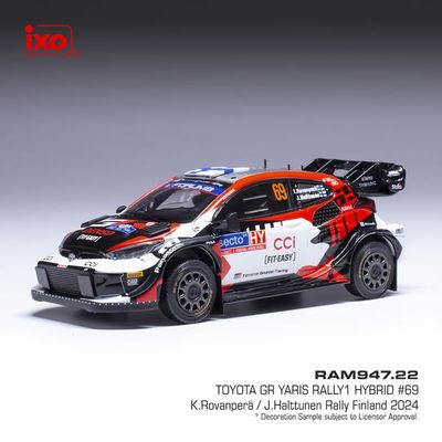 1:43 Ixo - Toyota GR Yaris Rally1 Hybrid Rally WM Rally Finland 2024 #69 K.Rovanperä J.Halttunen 1:43 Ixo - Toyota GR Yaris Rally1 Hybrid Rally WM Rally Finland 2024 #69 K.Rovanperä J.Halttunen