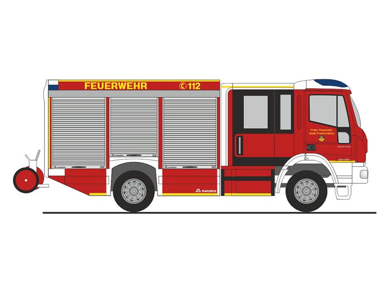 1:87 Rietze - Iveco MAGIRUS HLF Team Cab Feuerwehr Friedrichsthal