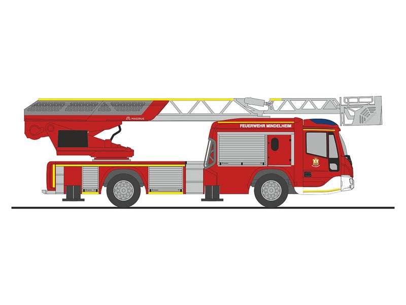 1:87 Rietze - Magirus DLK 32 n.B. Feuerwehr Mindelheim