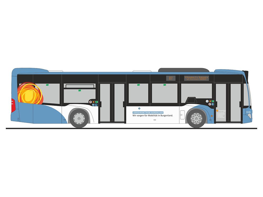 1:87 Rietze - Mercedes Benz CITARO Verkehrsbetrieb Burgenland 2012