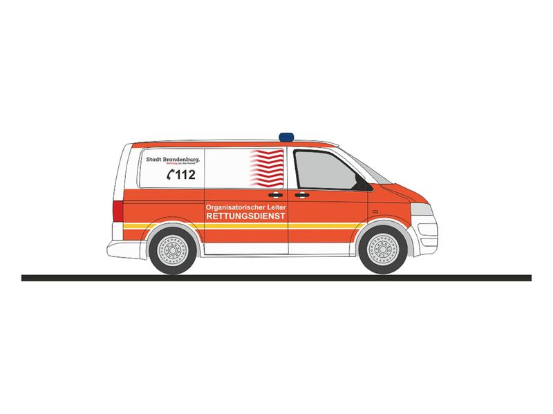 1:87 Rietze - VW T5 Rettungsdienst Brandenburg/Havel 2010 1:87 Rietze - VW T5 Rettungsdienst Brandenburg/Havel 2010