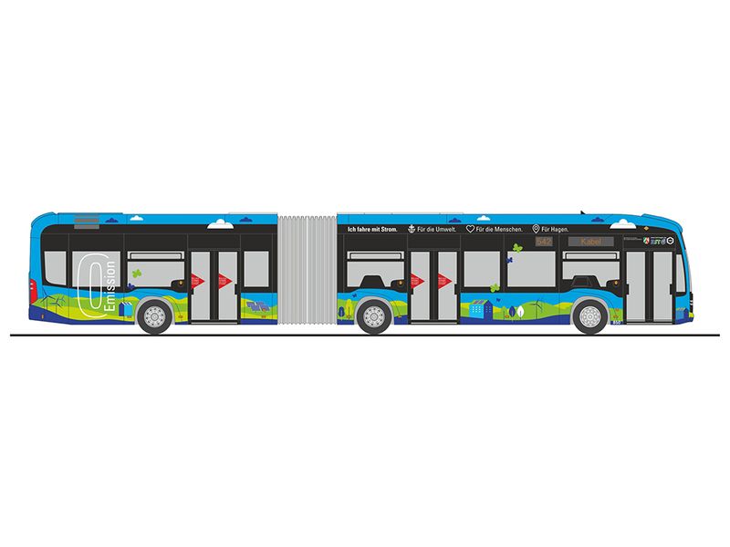 1:87 Rietze - Mercedes Benz eCITARO G Hagener Straßenbahn 1:87 Rietze - Mercedes Benz eCITARO G Hagener Straßenbahn