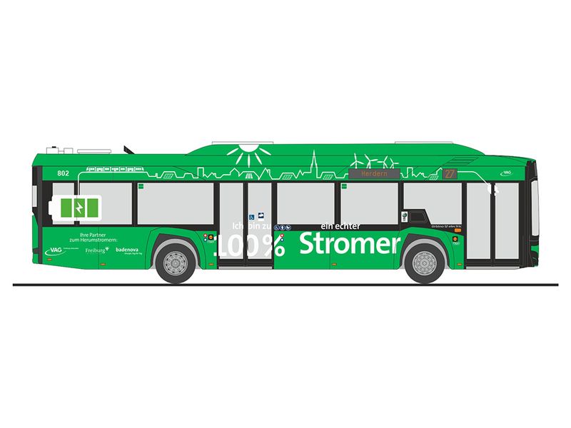 1:87 Rietze - SOLARIS URBINO 12 electric Freiburger Verkehrs AG 2019 1:87 Rietze - SOLARIS URBINO 12 electric Freiburger Verkehrs AG 2019
