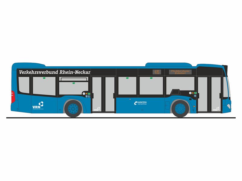 1:87 Rietze - Mercedes Benz CITARO VRN Omnibus Zarth Worms 2012 1:87 Rietze - Mercedes Benz CITARO VRN Omnibus Zarth Worms 2012