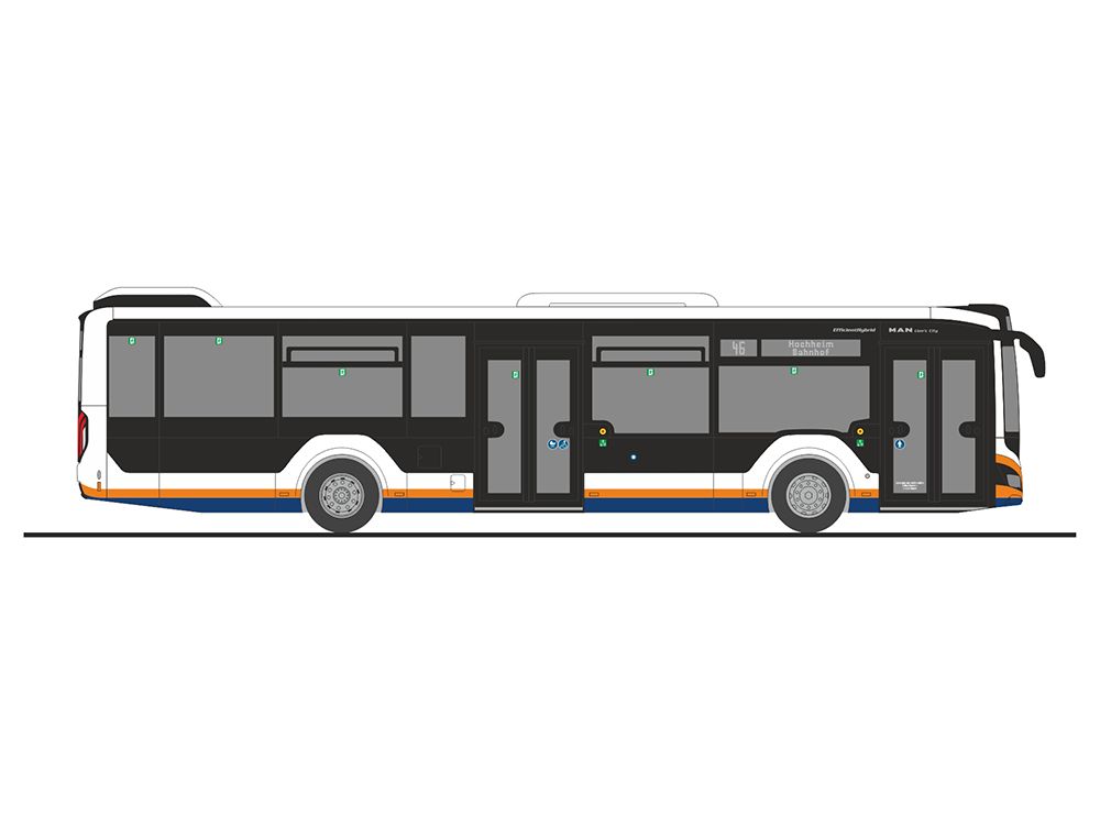 1:87 Rietze - Man LION'S CITY 12 DB Regio Bus Mitte- ESWE Wiesbaden 2018