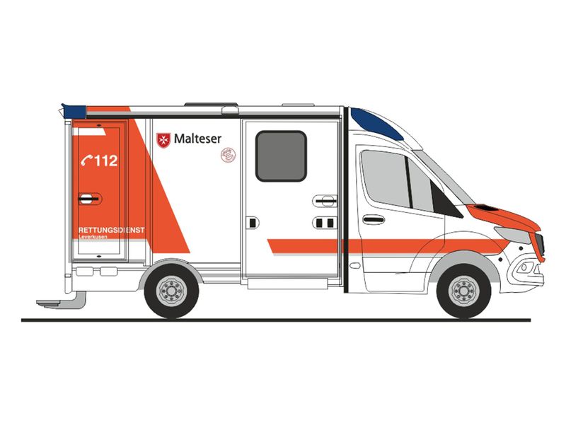 1:87 Rietze - Mercedes Benz SPRINTER Strobel Malteser Leverkusen 2018 1:87 Rietze - Mercedes Benz SPRINTER Strobel Malteser Leverkusen 2018