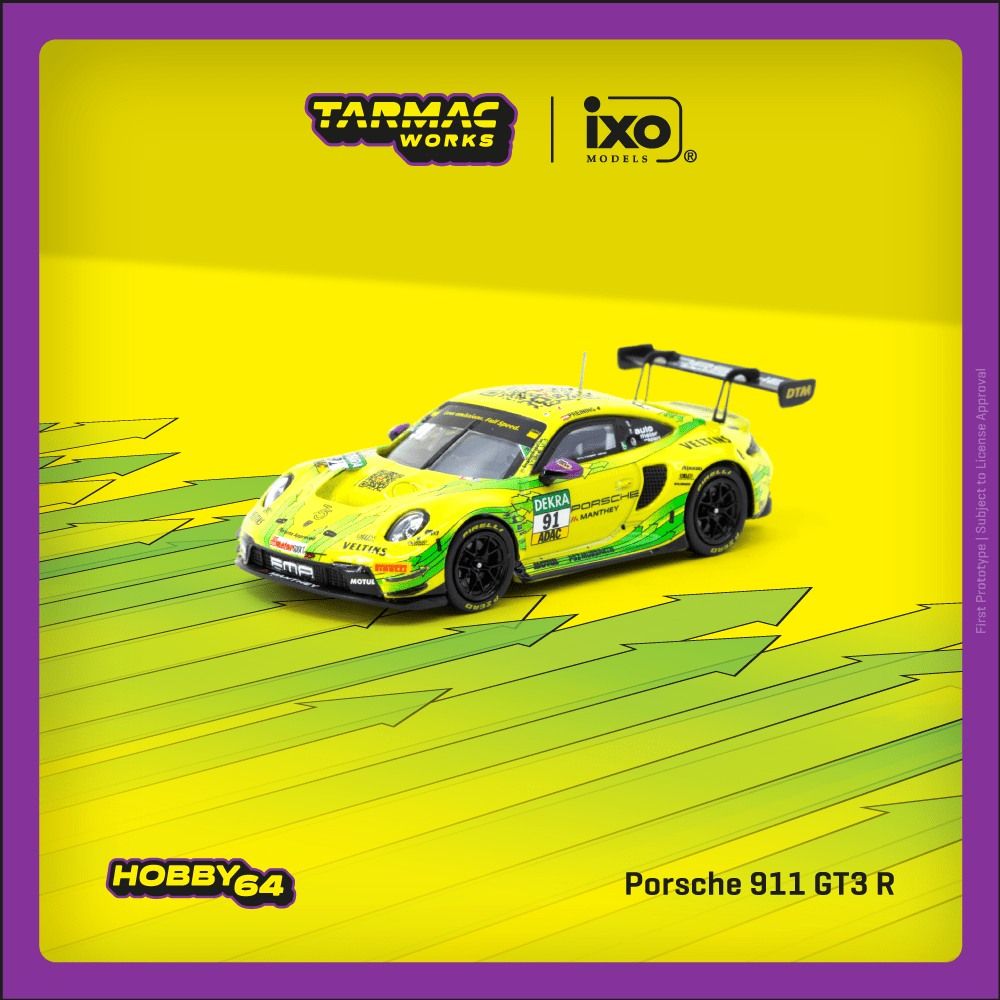 1:64 Tarmac - Porsche 911 GT3 R, Thomas Preining, DTM Champion 2023