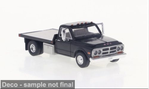 1:87 Brekina - GMC Sierra Grande Plattform, schwarz, 1968