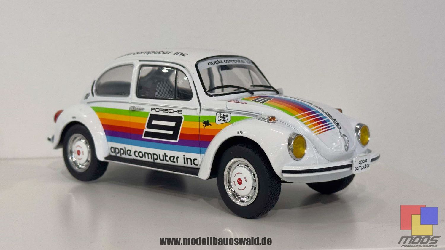 1:18 Solido - 1975 Volkswagen Beetle Käfer Maggiolino 1393 #9 Tribute Porsche K3 Livery