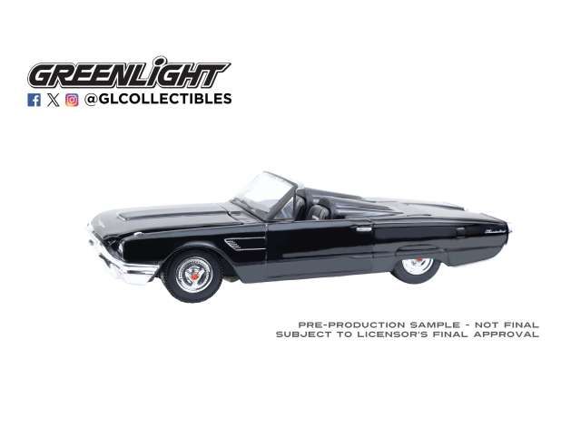 1:64 Greenlight - 1965 Ford Thunderbird with Tonneau Cover *Black Bandit Series 30*, black