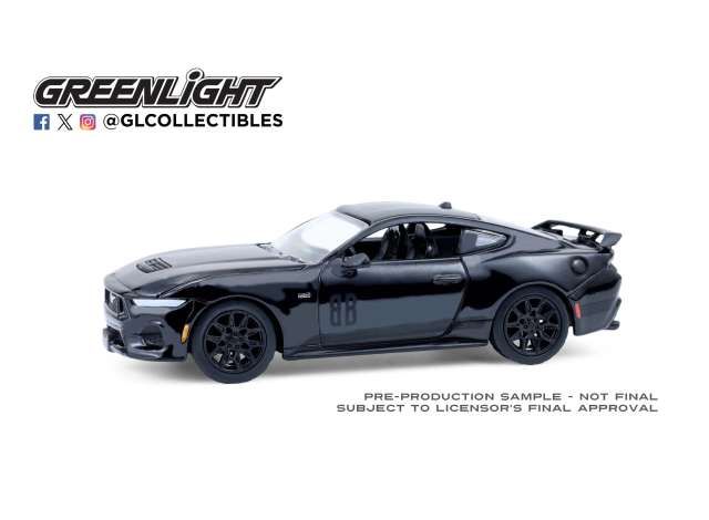 1:64 Greenlight - 2024 Ford Mustang Gen 7 5650 GT Coupe *Black Bandit Series 30*, black