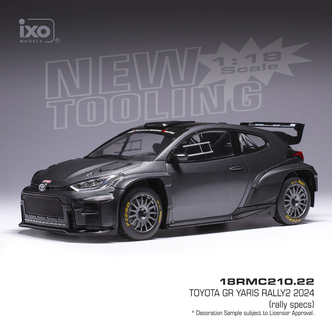 1:18 Ixo - 2024 Toyota GR Yaris Rally2, grau