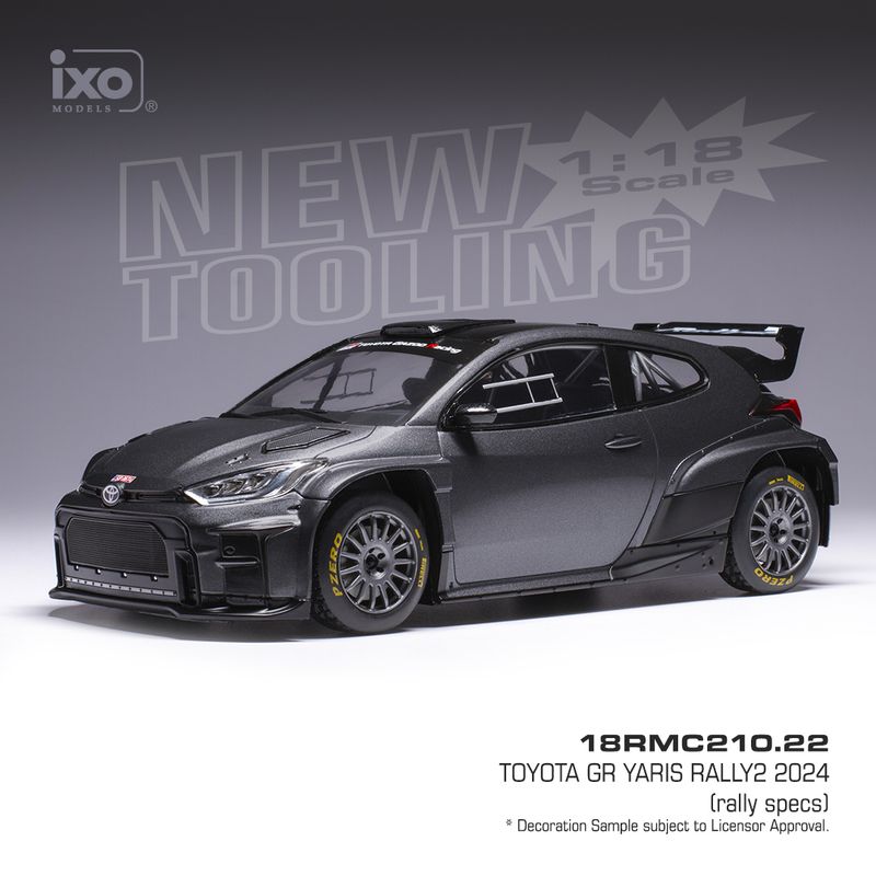 1:18 Ixo - 2024 Toyota GR Yaris Rally2, grau 1:18 Ixo - 2024 Toyota GR Yaris Rally2, grau