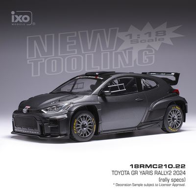 1:18 Ixo - 2024 Toyota GR Yaris Rally2, grau 1:18 Ixo - 2024 Toyota GR Yaris Rally2, grau