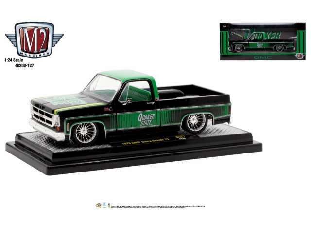 1:24 M2 Machines - 1976 GMC Sierra Grande 15, green/black