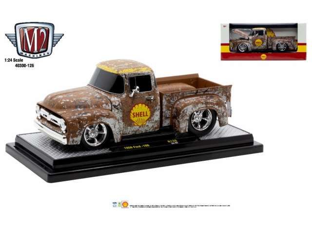 1:24 M2 Machines - 1956 Ford F-100, brown