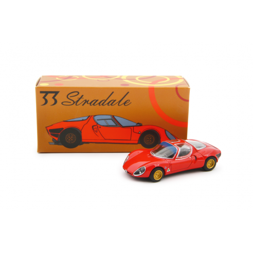 1:64 Laudo Racing - Alfa Romeo 33 Coupè Stradale 1967 Prototipo Rot 1:64 Laudo Racing - Alfa Romeo 33 Coupè Stradale 1967 Prototipo Rot