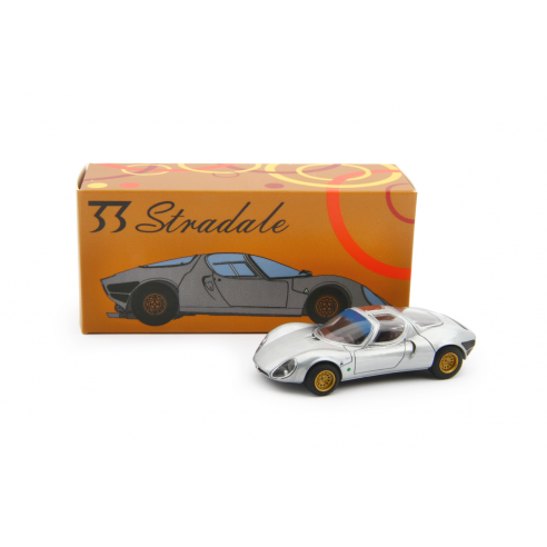 1:64 Laudo Racing - Alfa Romeo 33 Coupè Stradale 1967 Prototipo Silber 1:64 Laudo Racing - Alfa Romeo 33 Coupè Stradale 1967 Prototipo Silber