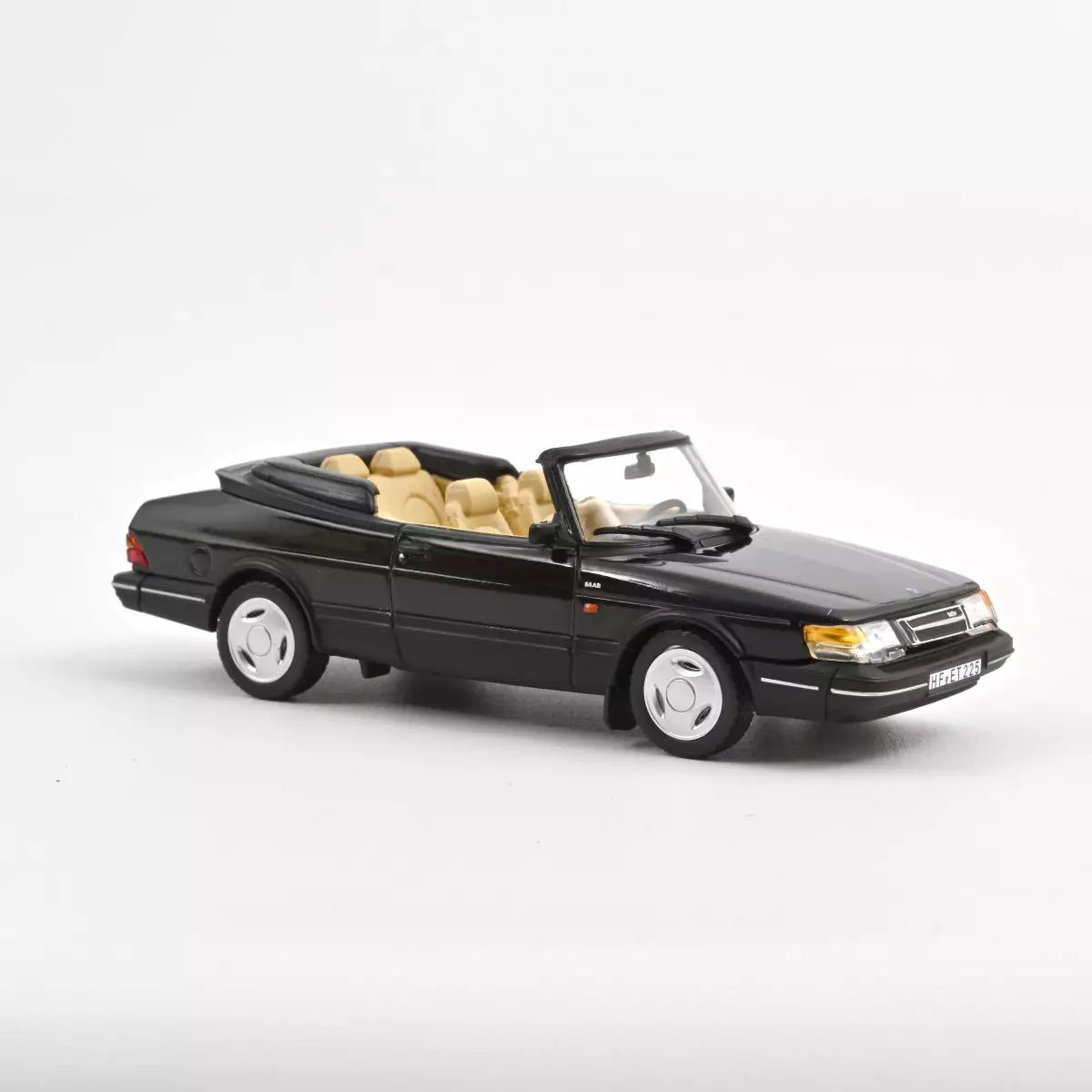 1:43 Norev - Saab 900 Turbo Cabrio 1992 Schwarz