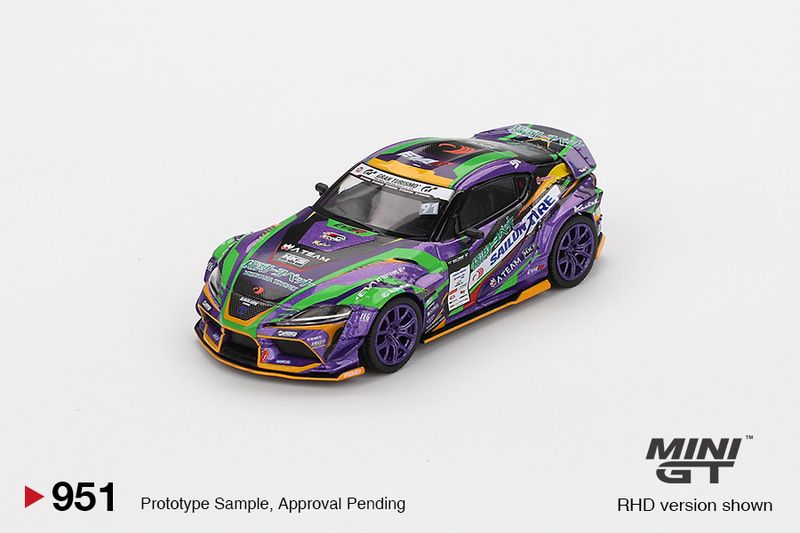 1:64 Mini GT - 2021 Toyota GR Supra Kuhl D1GP Evangelion Racing